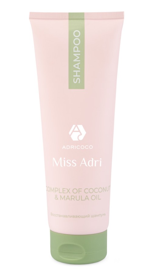 Восстанавливающий шампунь для волос ADRICOCO Miss Adri Complex of coconut & marula oil, 250 мл 