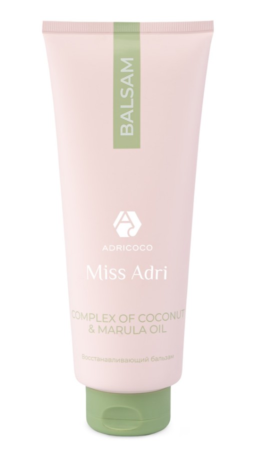 Восстанавливающий бальзам для волос ADRICOCO Miss Adri Complex of coconut & marula oil, 400 мл 