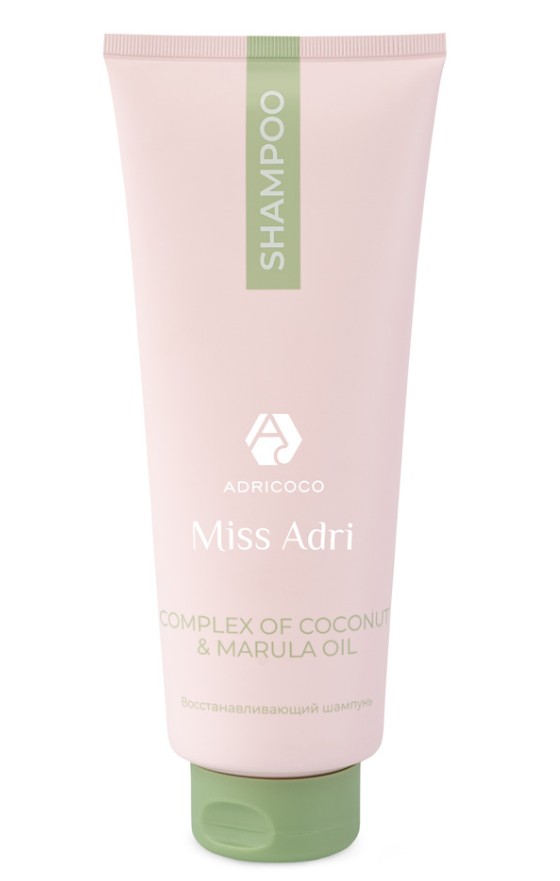 Восстанавливающий шампунь для волос ADRICOCO Miss Adri Complex of coconut & marula oil, 400 мл 