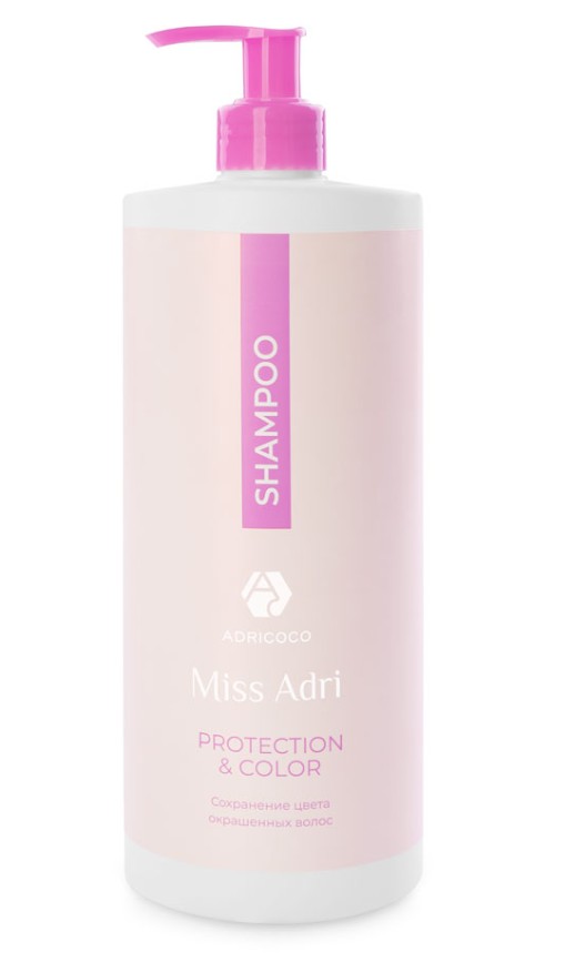 Шампунь для окрашенных волос ADRICOCO Miss Adri Protection & color,1000 мл 