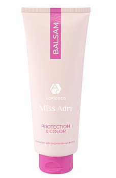 Бальзам для окрашенных волос ADRICOCO Miss Adri Protection & color, 400 мл 