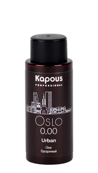 LC 0.00 Осло, Полуперманентный жидкий краситель для волос «Urban» Kapous, 60 мл 