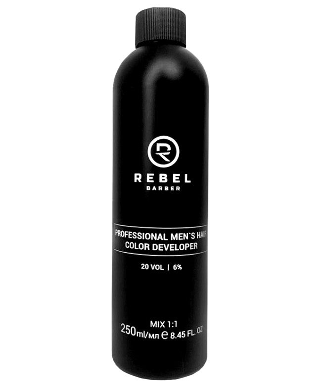 Окислитель для профессиональной мужской краски для волос REBEL BARBER 20VOL (6%) 250 мл 