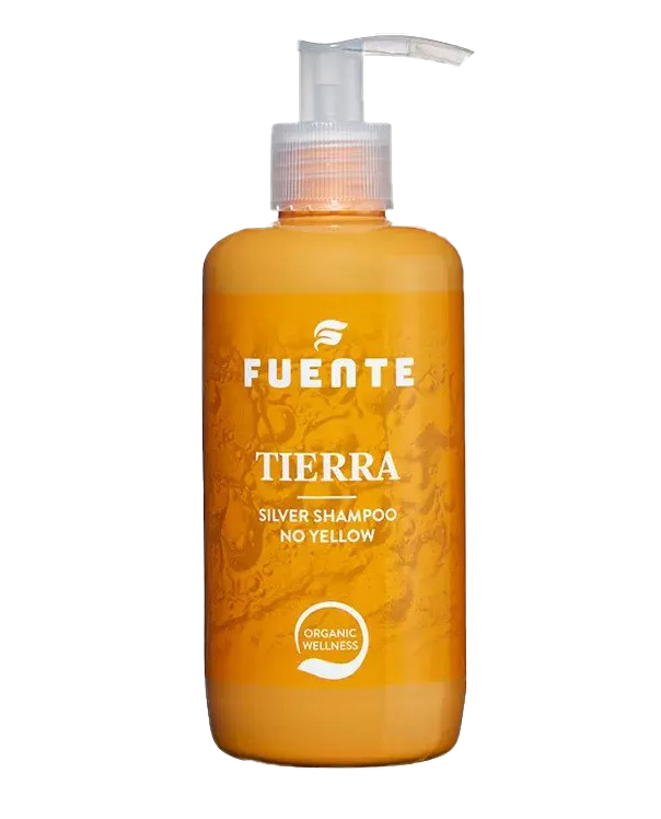 Ухаживающий шампунь для седых и осветленных волос с нейтрализующим TIERRA Silver Shampoo 1000ml 