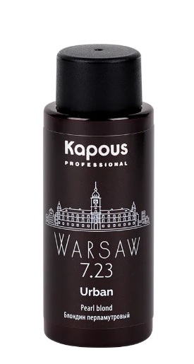 LC 7.23 Варшава, Полуперманентный жидкий краситель для волос «Urban» Kapous, 60 мл 