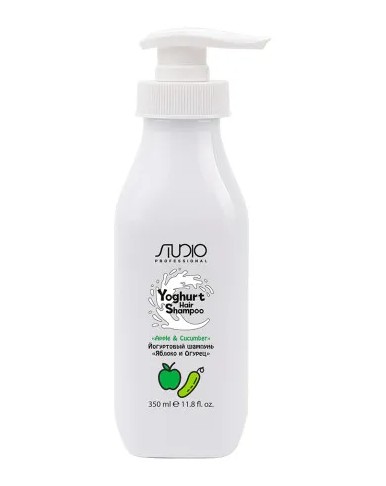 Йогуртовый шампунь для волос «Яблоко и Огурец» линии Studio Professional, 350 мл 