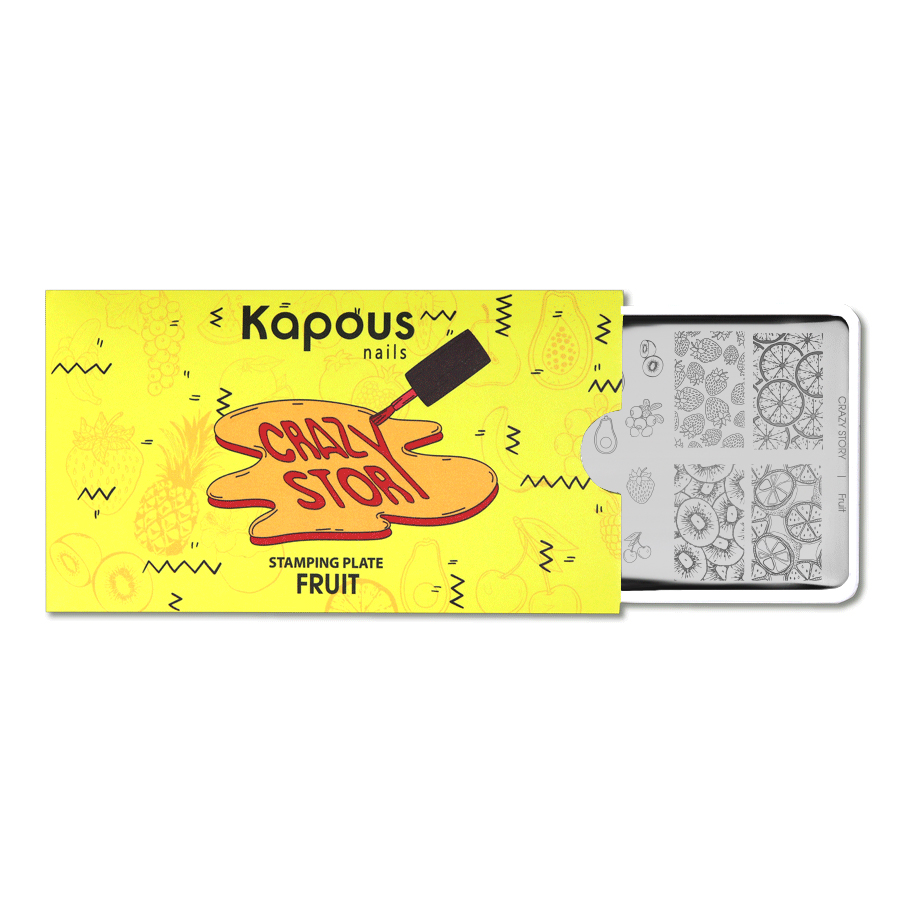 2365 Fruit, пластина для стемпинга «Crazy story» Kapous 