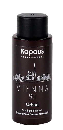 LC 9.1 Вена, Полуперманентный жидкий краситель для волос «Urban» Kapous, 60 мл 