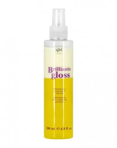Увлажняющая блеск-сыворотка для волос «Brilliants gloss» Kapous, 500 мл 