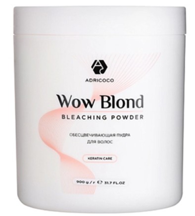 Обесцвечивающая пудра  для волос ADRICOCO Wow Blond 900 гр 