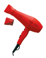 Профессиональный фен для укладки волос "Turbo 3800ST"Kapous красный 