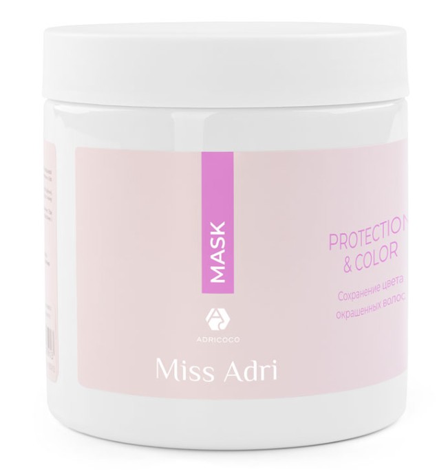 Маска для окрашенных волос ADRICOCO Miss Adri Protection & color, 500 мл 
