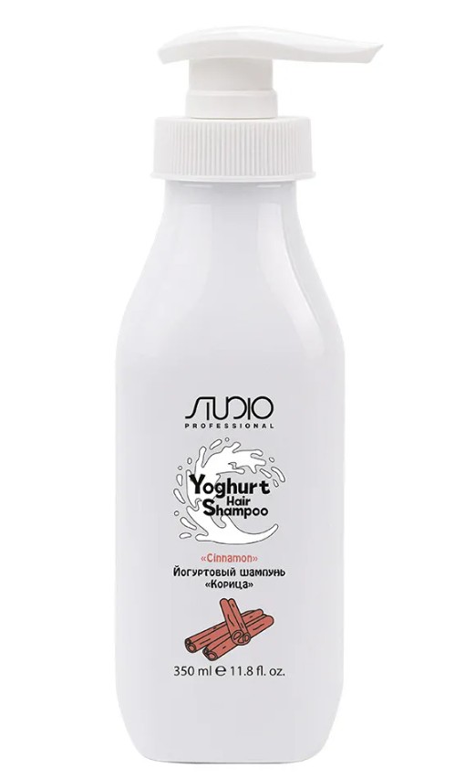 Йогуртовый шампунь для волос «Корица» линии Studio Professional, 350 мл 