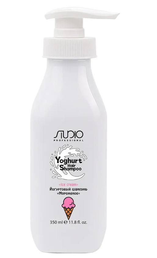 Йогуртовый шампунь для волос «Мороженое» линии Studio Professional, 350 мл 