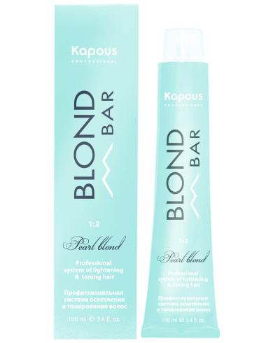 BB 002 Черничное безе, крем-краска для волос с экстрактом жемчуга серии "Blond Bar", 100 мл 