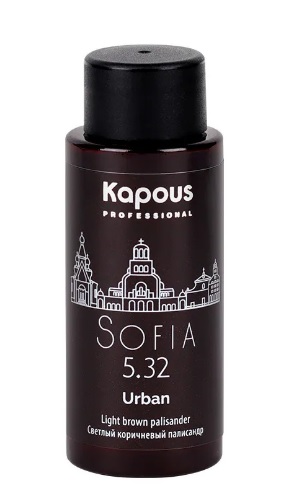 LC 5.32 София, Полуперманентный жидкий краситель для волос «Urban» Kapous, 60 мл 