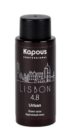 LC 4.8 Лиссабон, Полуперманентный жидкий краситель для волос «Urban» Kapous, 60 мл 