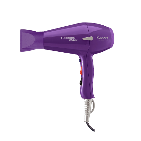 Профессиональный фен для укладки волос "Tornado 2500"Kapous фиолетовый 