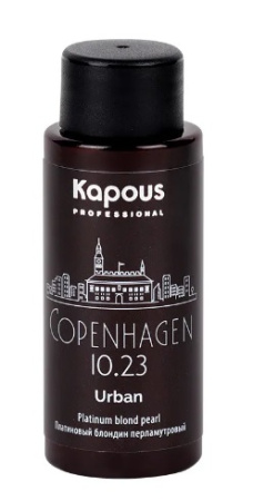 LC 10.23 Копенгаген, Полуперманентный жидкий краситель для волос «Urban» Kapous, 60 мл 