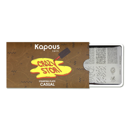 2364 Casual, пластина для стемпинга «Crazy story» Kapous 