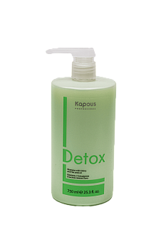Шампунь для волос с Сельдереем и маслом семени Льна серии "Detox" Kapous, 750 мл 