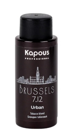 LC 7.12 Брюссель, Полуперманентный жидкий краситель для волос «Urban» Kapous, 60 мл 