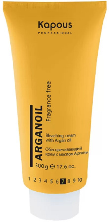 Обесцвечивающий крем с маслом арганы для волос серии "Arganoil", 500 г 