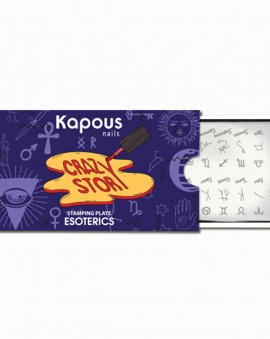 Esoterics, пластина для стемпинга «Crazy story» Kapous 